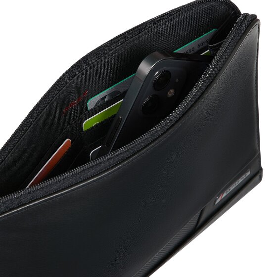 Samsonite Pro-Dlx 6 Borsa da uomo Protezione RFID Vera Pelle 21 cm