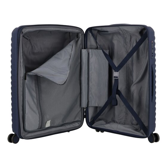 d&n Travel Line 4500 4 ruote Set di valigie 3 pezzi con piega di espansione