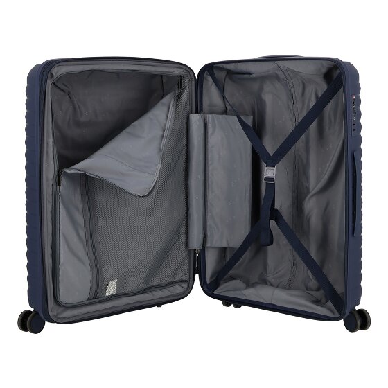 d&n Travel Line 4500 4 ruote Set di valigie 3 pezzi con piega di espansione