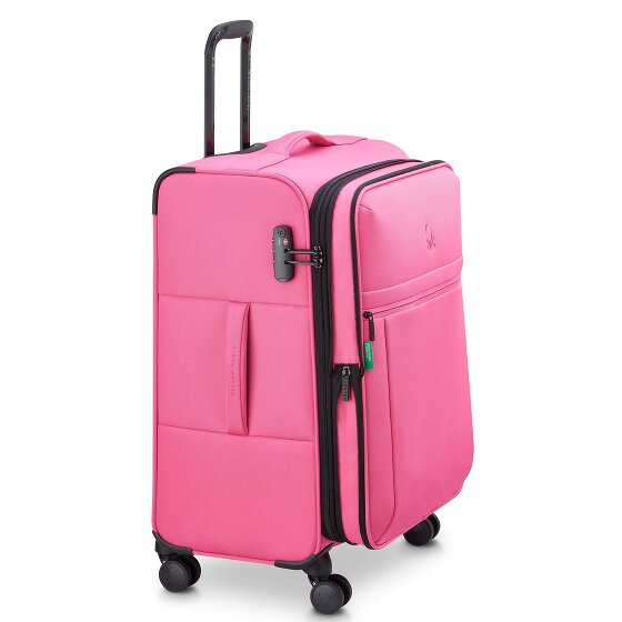 Delsey Paris x United Colors of Benetton BE Trolley a 4 ruote da 65 cm con piega ad espansione