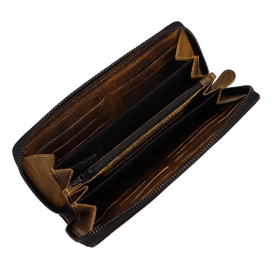 Greenburry Destressed Portafoglio Protezione RFID Pelle 19 cm