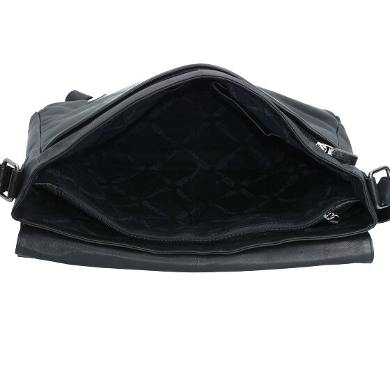 Greenland Nature Messenger in pelle nappa nera 38 cm