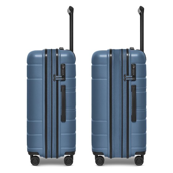 Redolz Essentials 11 4 ruote Set di valigie 3 pezzi con piega di espansione