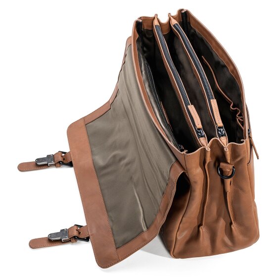 Farmhood Nashville Cartella XXL 3 scomparti in pelle 39 cm
