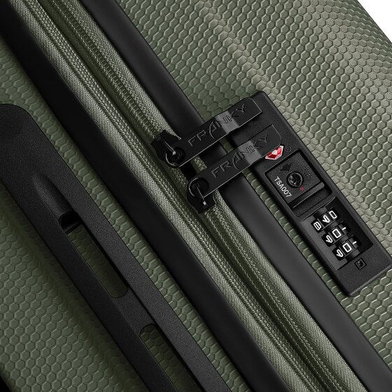 Franky Munich 4.0 Set di valigie a 4 ruote, 3 pezzi con piega elastica