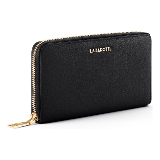Lazarotti Portafoglio Bologna XL con zip in pelle 19 cm