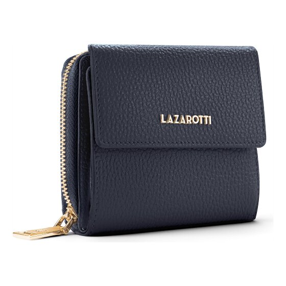 Lazarotti Portafoglio Bologna in pelle con zip 12 cm