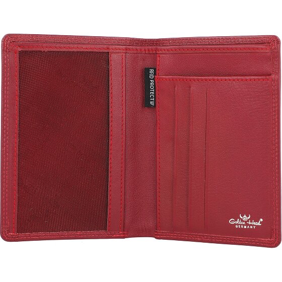 Golden Head Polo Identity Card Case RFID in pelle 9 cm