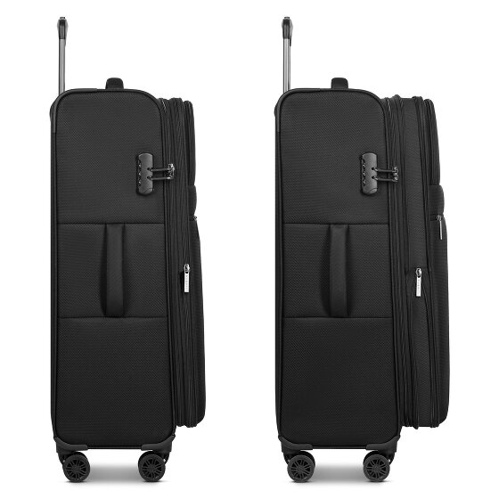 bugatti Valencia Soft 4 ruote Carrello L 75 cm con piega di espansione