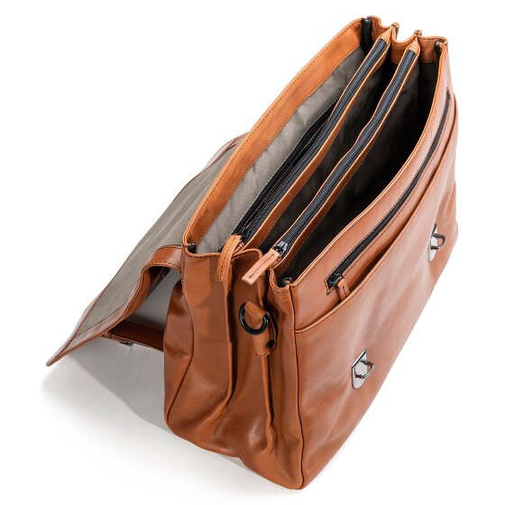 Farmhood Memphis Cartella XXL 3 scomparti in pelle 39 cm