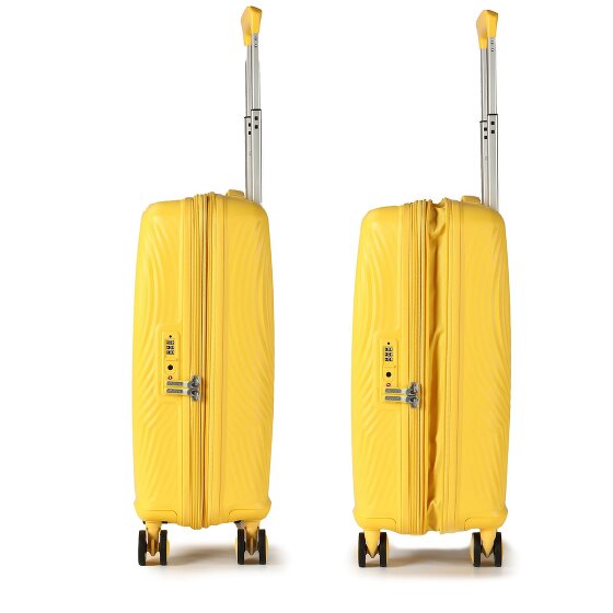 American Tourister Mickey Magic 4 ruote Carrello della cabina 55 cm con piega di espansione