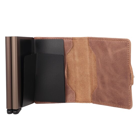 Secrid Twinwallet Porta carte di credito vintage RFID in pelle 6,5 cm