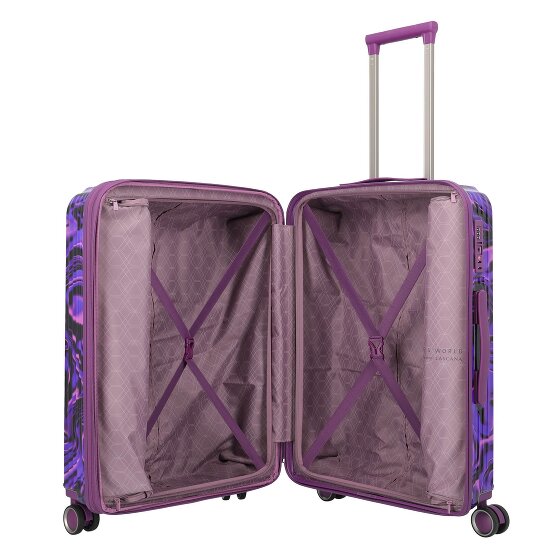 Travelite Lascana 4 ruote Carrello M 65 cm con piega di espansione