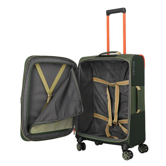 Travelite Color Craze 4 ruote Carrello M 66 cm con piega di espansione