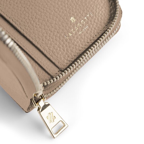 Lazarotti Portafoglio Bologna in pelle XL con doppia chiusura a zip, protezione RFID, 20 cm