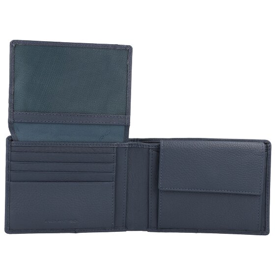 Piquadro Portafoglio Akron RFID in pelle 13 cm