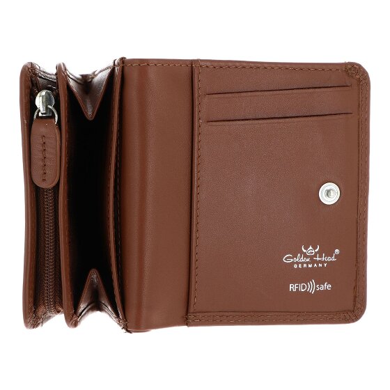 Golden Head Polo Portafoglio Protezione RFID Vera Pelle 10 cm