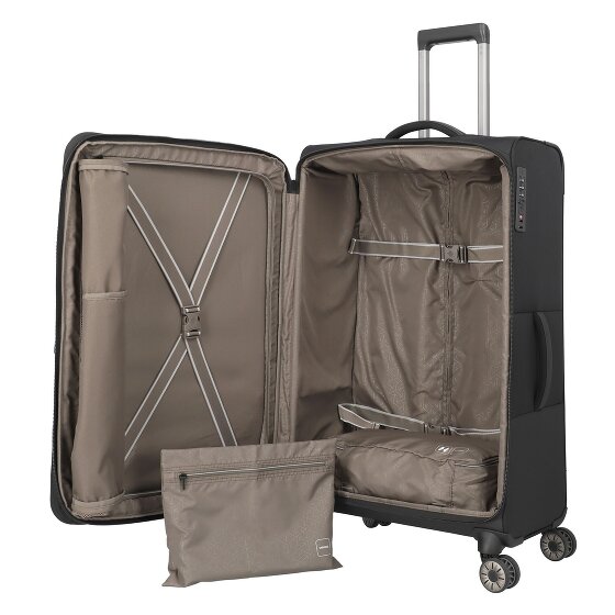 Travelite Crosslite 4 ruote Carrello XL 81 cm con piega di espansione