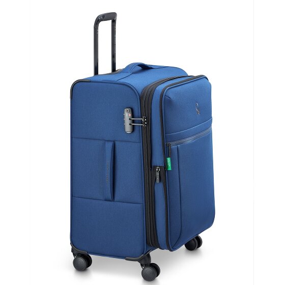Delsey Paris x United Colors of Benetton BE Trolley a 4 ruote da 65 cm con piega ad espansione