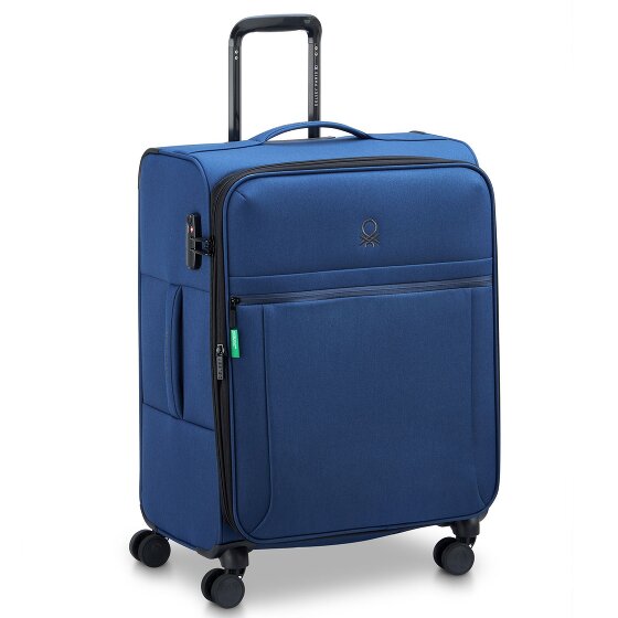 Delsey Paris x United Colors of Benetton BE Trolley a 4 ruote da 65 cm con piega ad espansione