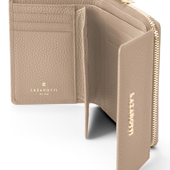 Lazarotti Portafoglio Bologna in pelle con zip 12 cm
