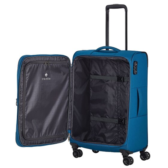 Travelite Chios 4 ruote Set di valigie 3 pezzi con piega di espansione