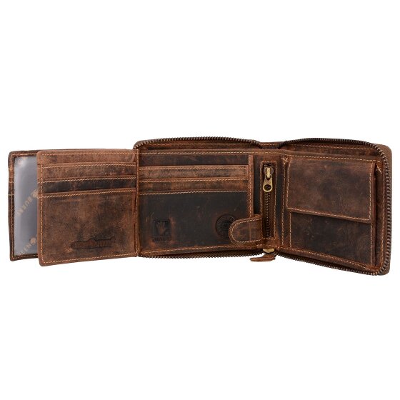Greenburry Portafoglio vintage in pelle 13 cm
