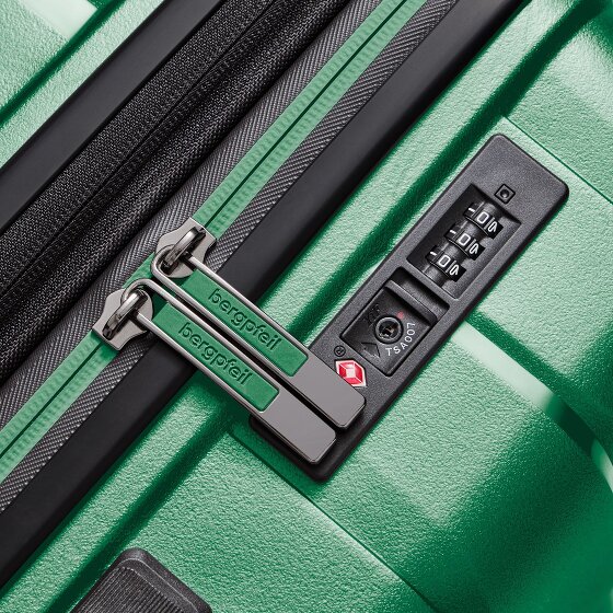 Bergpfeil Set di valigie da viaggio a 4 ruote, 3 pezzi, con ripiegamento elastico