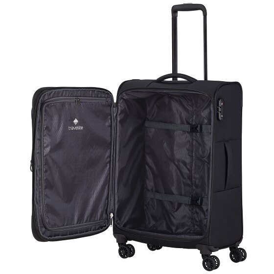 Travelite Chios 4 ruote Set di valigie 3 pezzi con piega di espansione