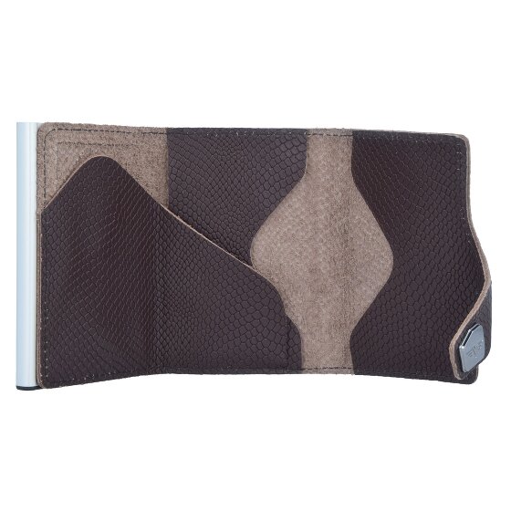 Tru Virtu Custodia per carte di credito Click & Slide Portafoglio RFID in pelle 6,5 cm