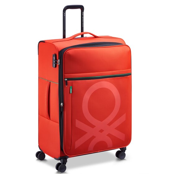 Delsey Paris x United Colors of Benetton Colour Block Trolley a 4 ruote da 77 cm con piega ad espansione