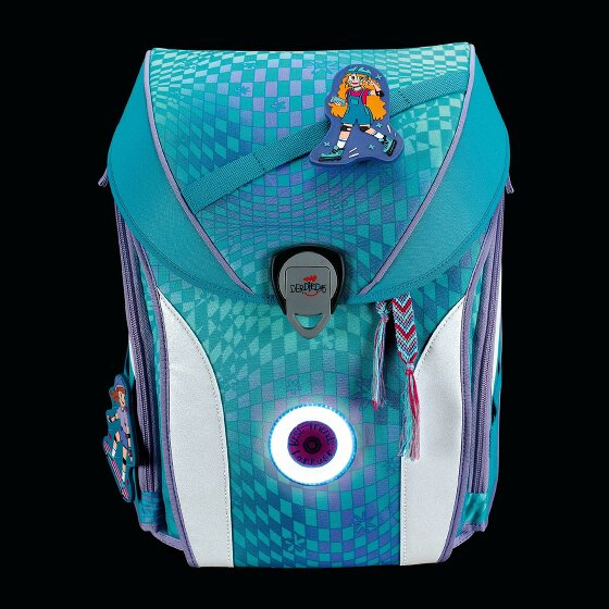 DerDieDas ErgoFlex Max LED Set di borse per la scuola 5 pezzi