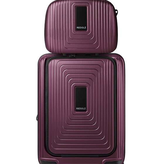 Redolz Set di valigie Essentials 14 2 pezzi trolley da cabina con piega elastica + beauty case