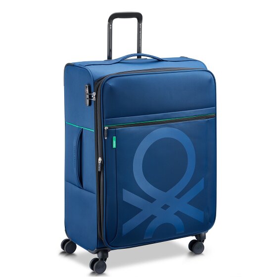 Delsey Paris x United Colors of Benetton Colour Block Trolley a 4 ruote da 77 cm con piega ad espansione