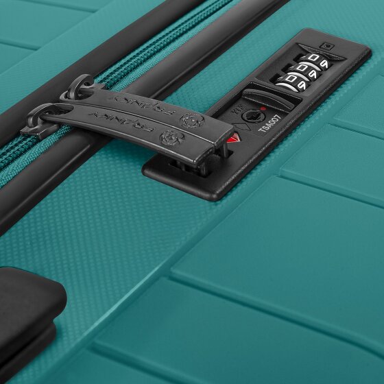 Franky Dallas 3.0 Set di valigie a 4 ruote 3 pezzi con pieghe elastiche