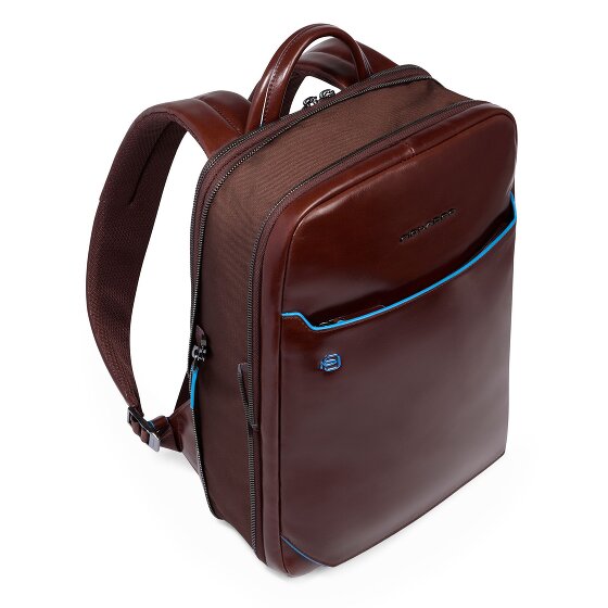 Piquadro Blue Square Zaino da giorno Protezione RFID Pelle 37 cm Scomparto per laptop