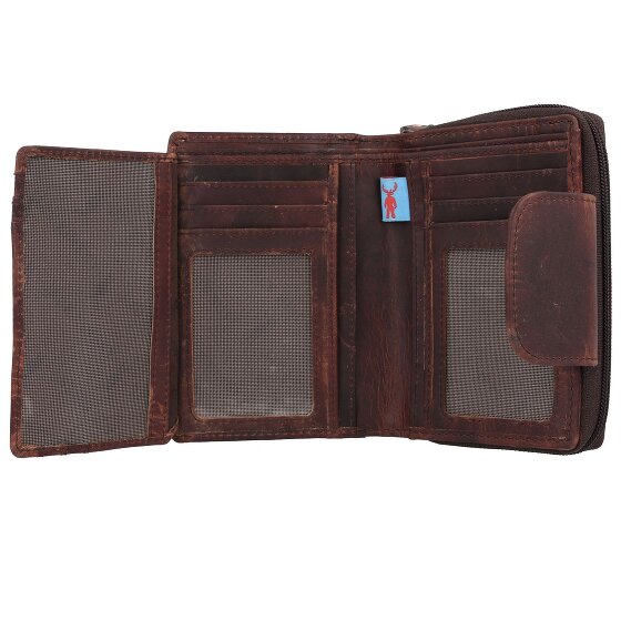 Jack Kinsky Monterey Portafoglio Protezione RFID Pelle 10 cm