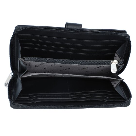 Esquire Nuovo Portafoglio di seta in pelle 19 cm Esquire Nuovo Portafoglio di seta in pelle 19 cm