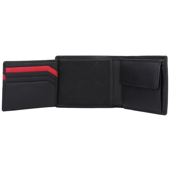 Hugo Portafoglio Trifold Subway in pelle 11 cm