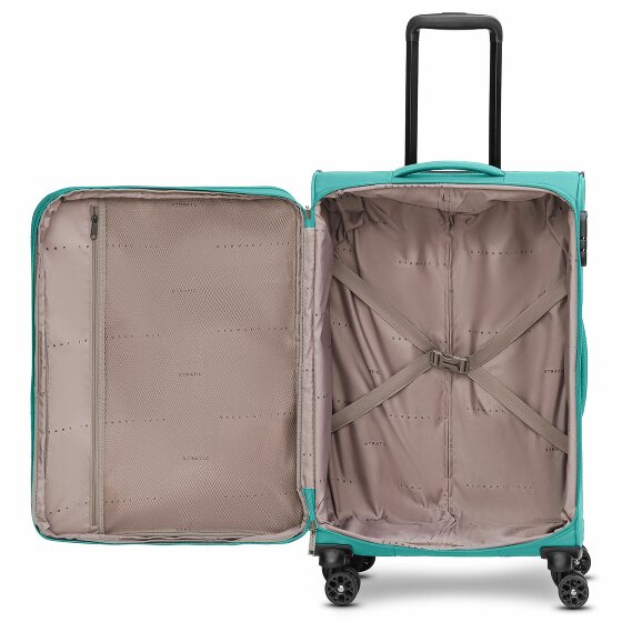 Stratic taska set di valigie a 4 ruote 3 pezzi con piega elastica