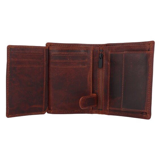 Jack Kinsky Monterey Portafoglio Protezione RFID Pelle 10.5 cm