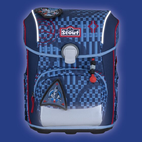 Scout Neo Exklusiv Safety Light Set di borse per la scuola 5 pezzi