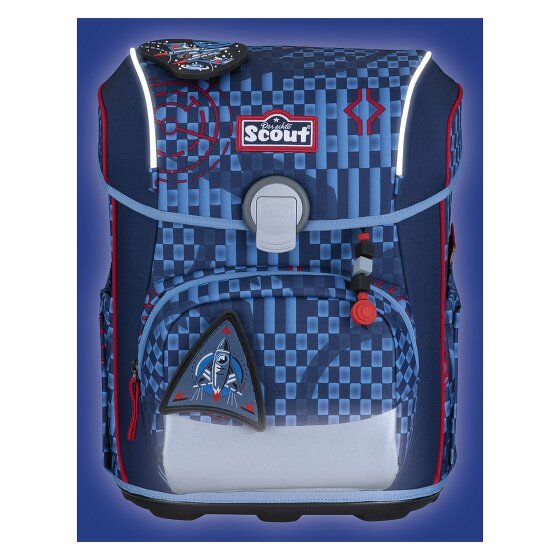 Scout Neo Exklusiv Safety Light Set di borse per la scuola 5 pezzi