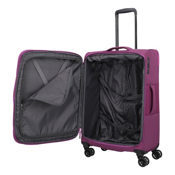 Travelite Corsiica 4 ruote Carrello M 67 cm con piega di espansione