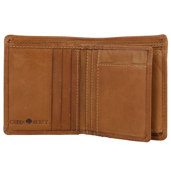 Greenburry Tornado Portafoglio Protezione RFID Pelle 9 cm