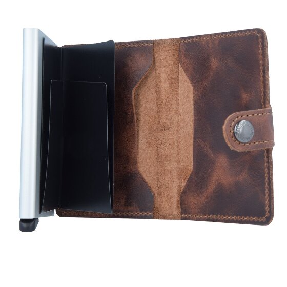 Secrid Miniwallet Vintage Custodia per carte di credito Portafoglio RFID in pelle 6,5 cm