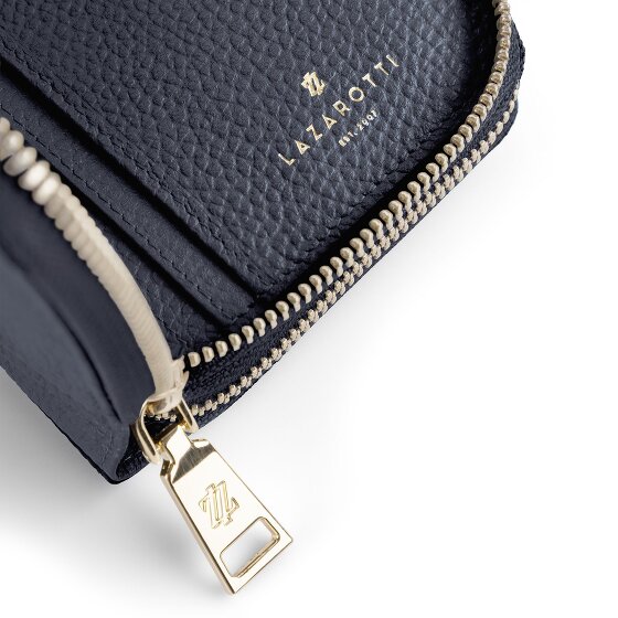 Lazarotti Portafoglio Bologna in pelle XL con doppia chiusura a zip, protezione RFID, 20 cm