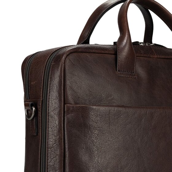 Jost Glasgow Valigetta Vera Pelle 40 cm Vano porta PC