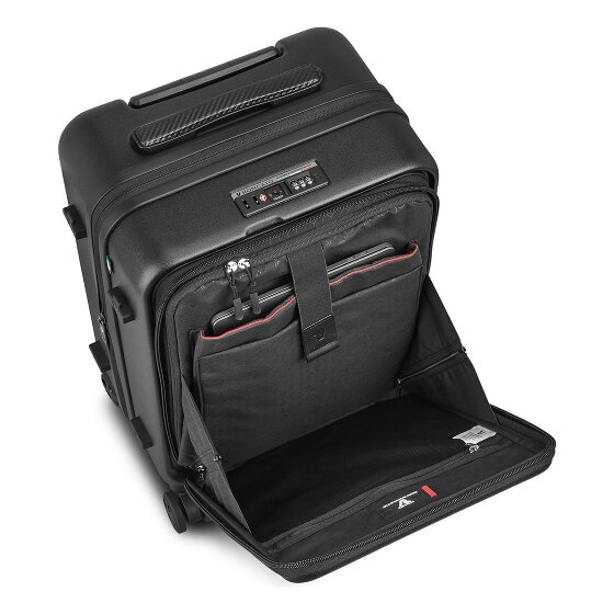 Roncato Florence Trolley da cabina a 4 ruote da 55 cm con scomparto per computer portatile a espansione