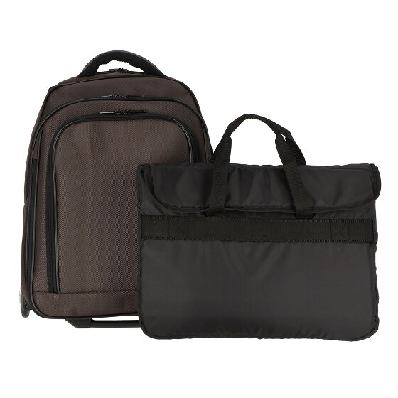 Dermata 2 ruote Zaino trolley 47.5 cm Scomparto per laptop